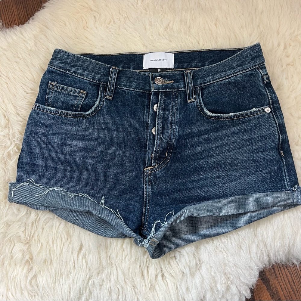 Current/Elliott Denim Shorts Size 28 Button Fly